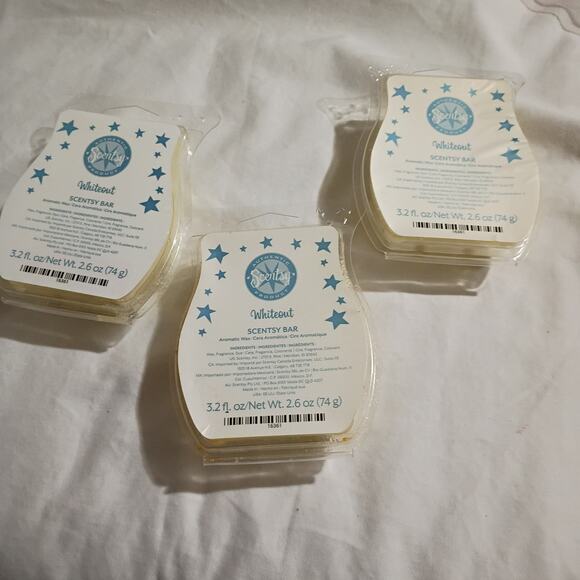 Scentsy Bar Very WHITEOUT 3.2 oz Authentic(Set of 3) scented wax - Picture 3 of 4